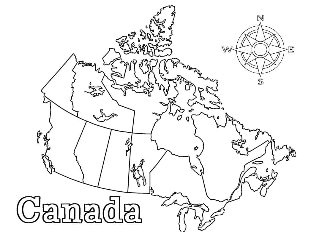 Dessin à colorier: Canada (Géographie et Lieux) #183827 - Coloriages à Imprimer Gratuits