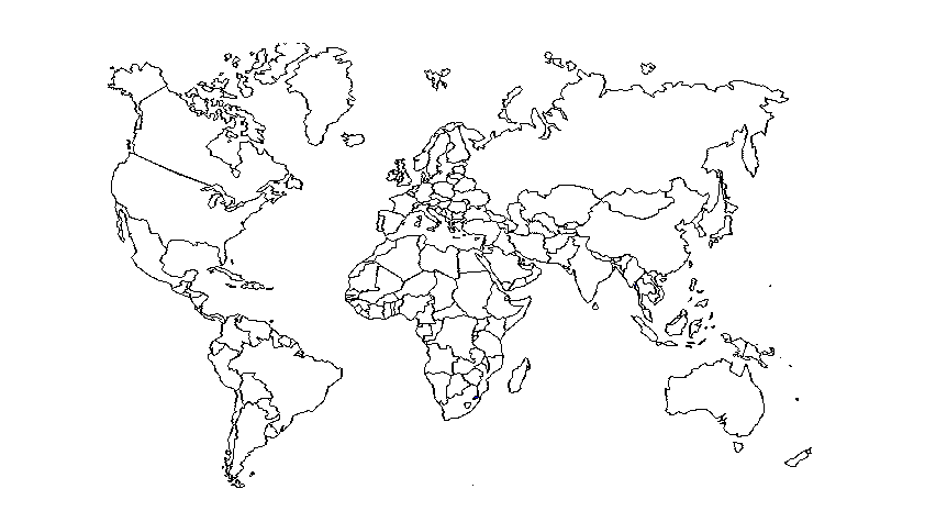 Dessin à colorier: Carte du Monde (Géographie et Lieux) #179910 - Coloriages à Imprimer Gratuits
