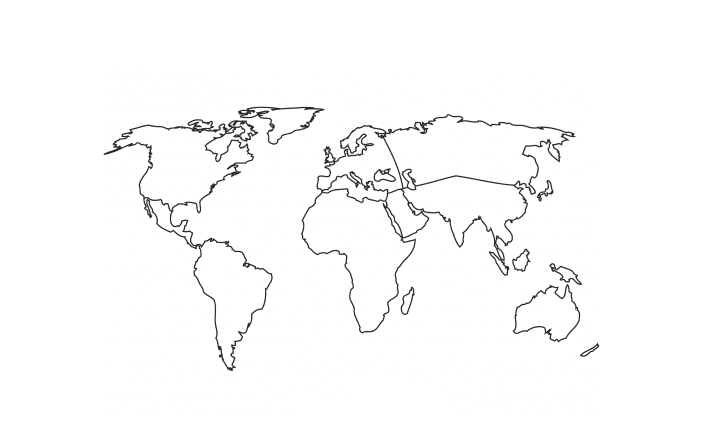 Dessin à colorier: Carte du Monde (Géographie et Lieux) #179917 - Coloriages à Imprimer Gratuits
