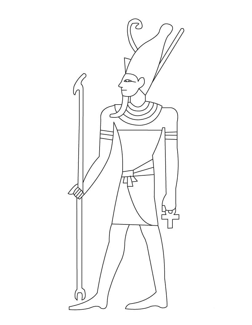 Dessin à colorier: Égypte (Géographie et Lieux) #192821 - Coloriages à Imprimer Gratuits