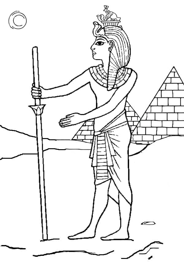Dessin à colorier: Égypte (Géographie et Lieux) #192823 - Coloriages à Imprimer Gratuits