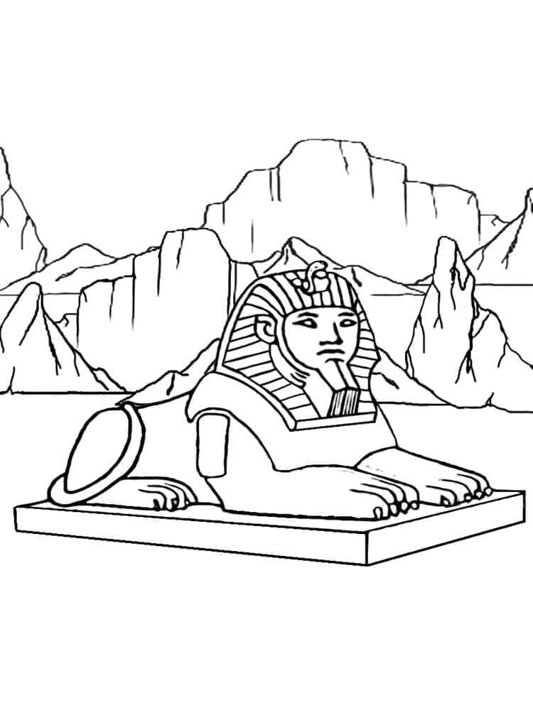Dessin à colorier: Égypte (Géographie et Lieux) #192826 - Coloriages à Imprimer Gratuits