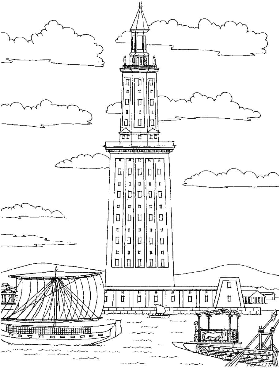 Dessin à colorier: Égypte (Géographie et Lieux) #192828 - Coloriages à Imprimer Gratuits