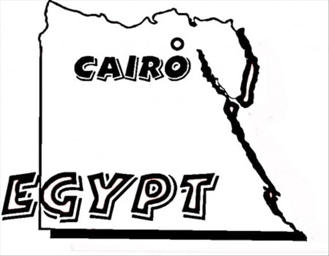 Dessin à colorier: Égypte (Géographie et Lieux) #192847 - Coloriages à Imprimer Gratuits