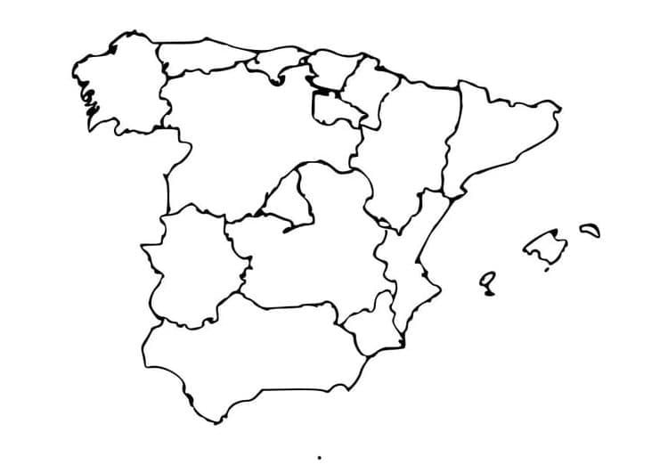 Dessin à colorier: Espagne (Géographie et Lieux) #184068 - Coloriages à Imprimer Gratuits