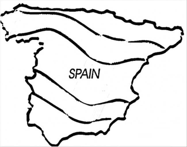 Dessin à colorier: Espagne (Géographie et Lieux) #184070 - Coloriages à Imprimer Gratuits