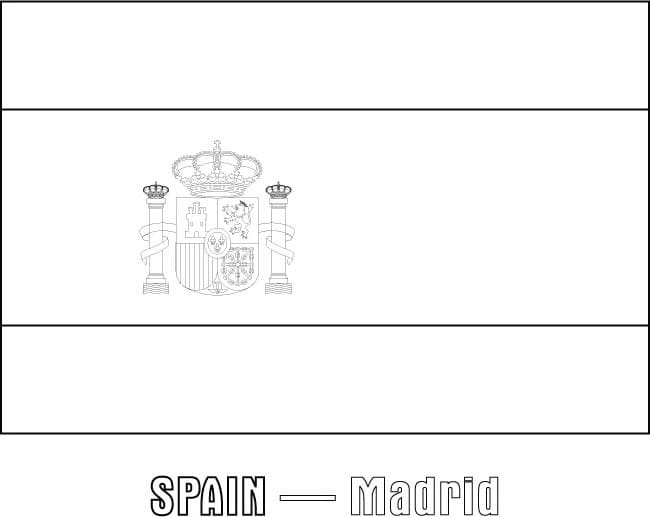 Dessin à colorier: Espagne (Géographie et Lieux) #218196 - Coloriages à Imprimer Gratuits