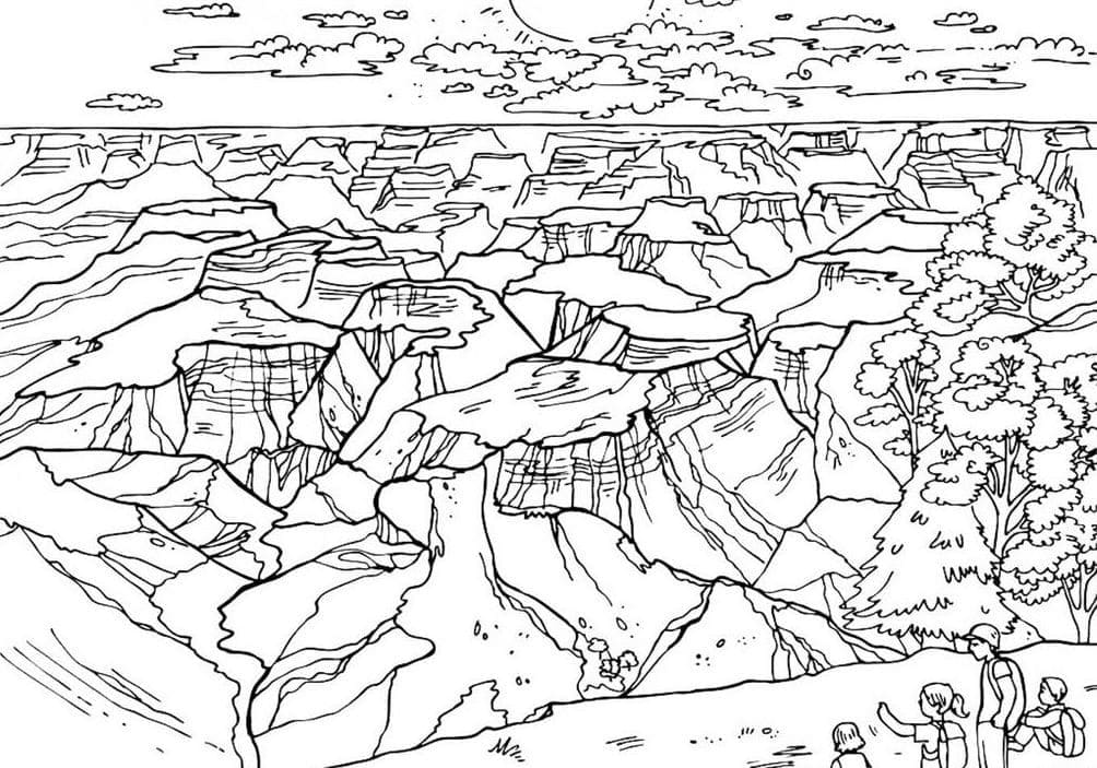 Dessin à colorier: Etats-Unis (USA) (Géographie et Lieux) #193271 - Coloriages à Imprimer Gratuits