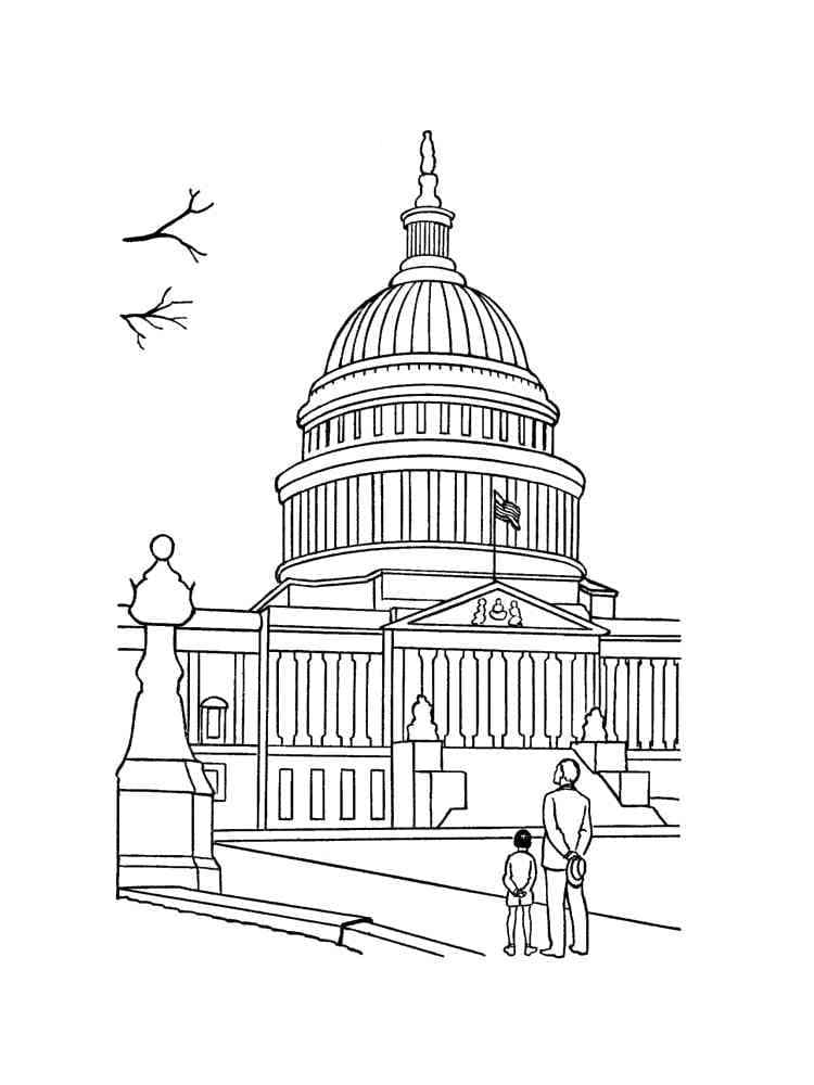 Dessin à colorier: Etats-Unis (USA) (Géographie et Lieux) #193280 - Coloriages à Imprimer Gratuits
