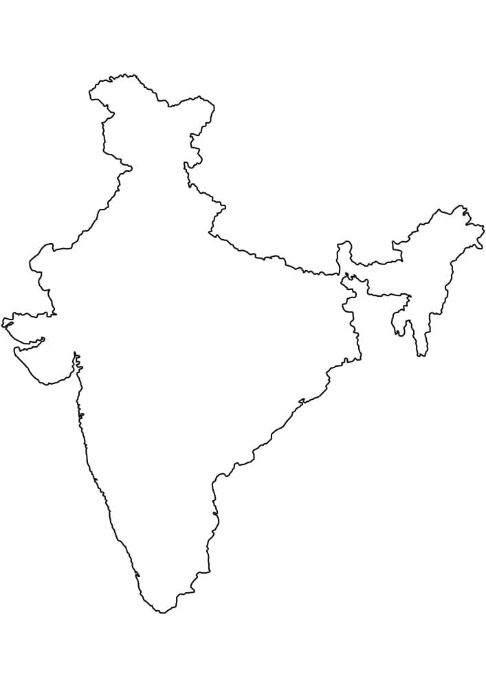 Dessin à colorier: Inde (Géographie et Lieux) #183995 - Coloriages à Imprimer Gratuits