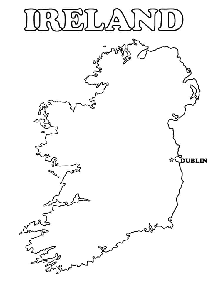 Dessin à colorier: Irlande (Géographie et Lieux) #192941 - Coloriages à Imprimer Gratuits