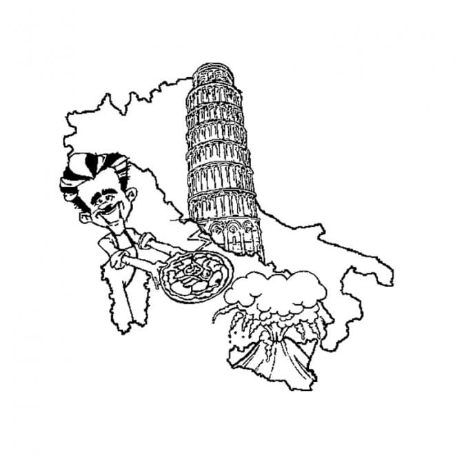 Dessin à colorier: Italie (Géographie et Lieux) #180517 - Coloriages à Imprimer Gratuits
