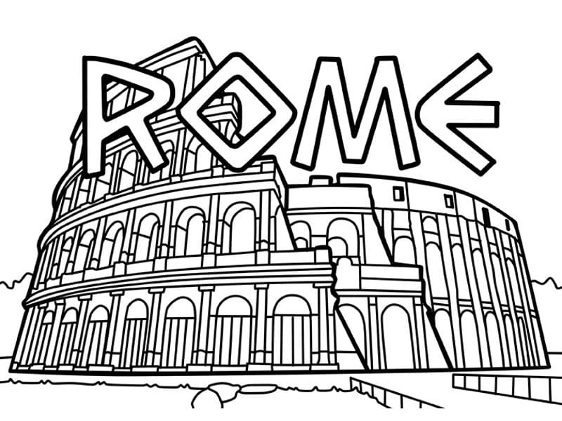 Dessin à colorier: Italie (Géographie et Lieux) #180519 - Coloriages à Imprimer Gratuits