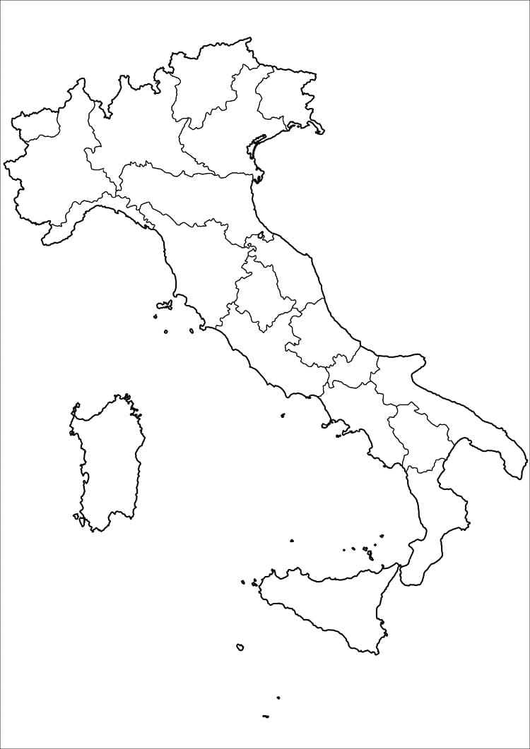 Dessin à colorier: Italie (Géographie et Lieux) #180529 - Coloriages à Imprimer Gratuits