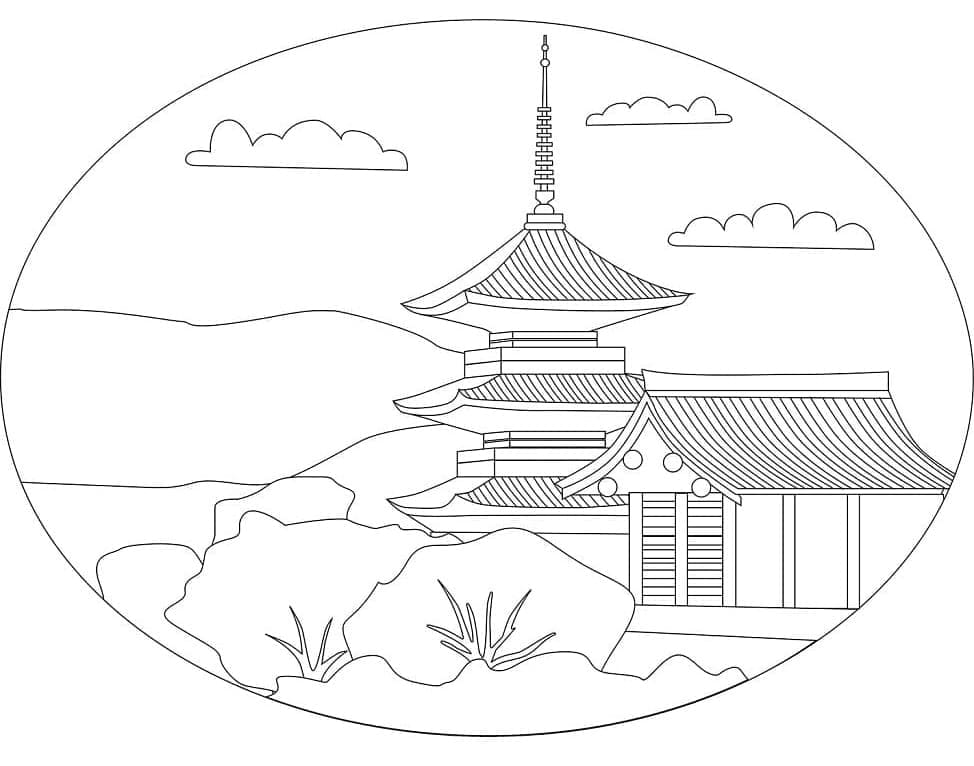 Dessin à colorier: Japon (Géographie et Lieux) #183944 - Coloriages à Imprimer Gratuits
