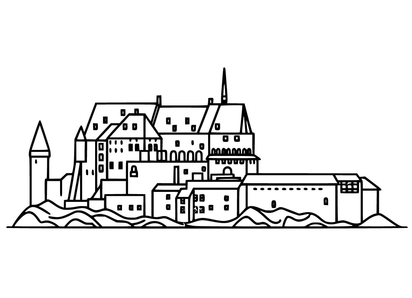Dessin à colorier: Luxembourg (Géographie et Lieux) #183960 - Coloriages à Imprimer Gratuits