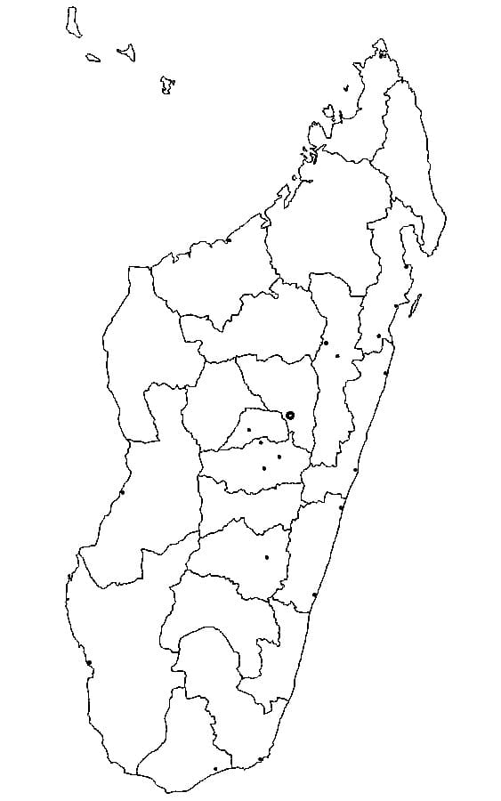 Dessin à colorier: Madagascar (Géographie et Lieux) #191648 - Coloriages à Imprimer Gratuits