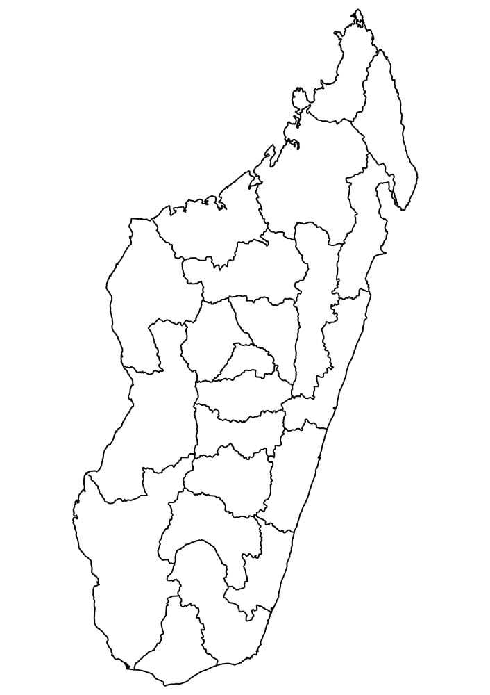 Dessin à colorier: Madagascar (Géographie et Lieux) #191650 - Coloriages à Imprimer Gratuits
