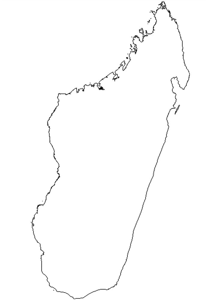 Dessin à colorier: Madagascar (Géographie et Lieux) #191651 - Coloriages à Imprimer Gratuits