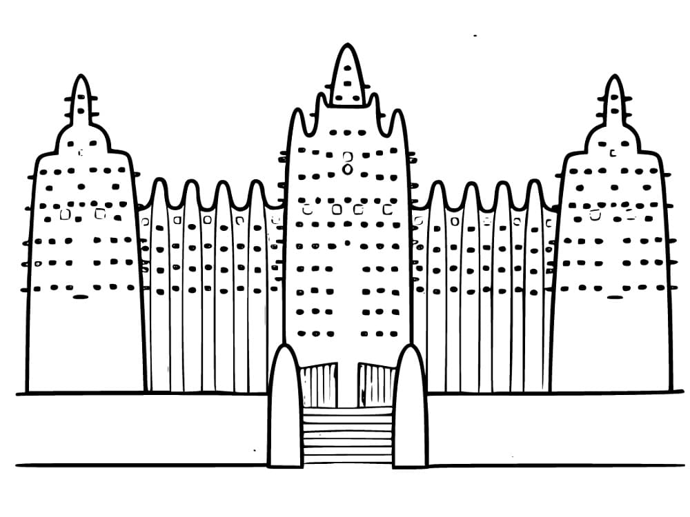 Dessin à colorier: Mali (Géographie et Lieux) #184083 - Coloriages à Imprimer Gratuits