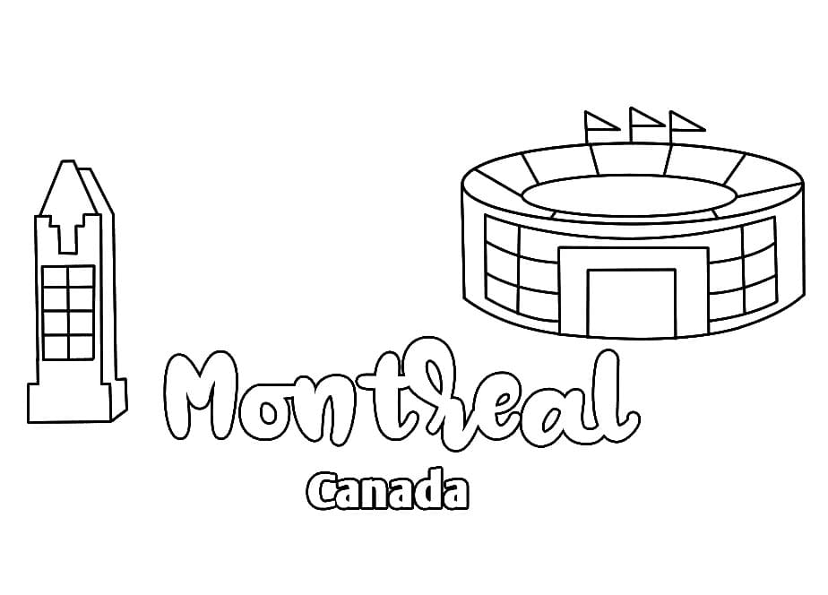 Dessin à colorier: Montréal (Géographie et Lieux) #194322 - Coloriages à Imprimer Gratuits