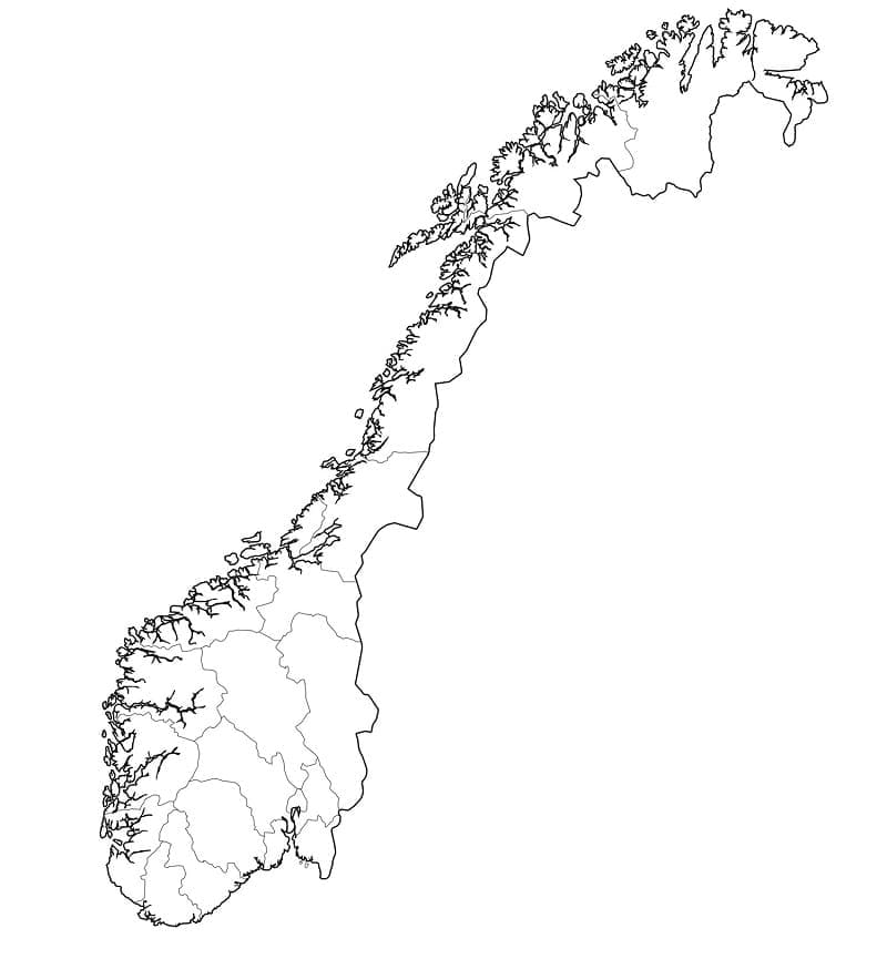 Dessin à colorier: Norvège (Géographie et Lieux) #184100 - Coloriages à Imprimer Gratuits