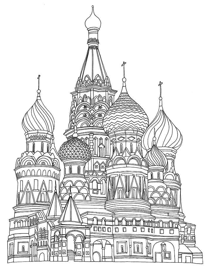 Dessin à colorier: Russie (Géographie et Lieux) #192556 - Coloriages à Imprimer Gratuits