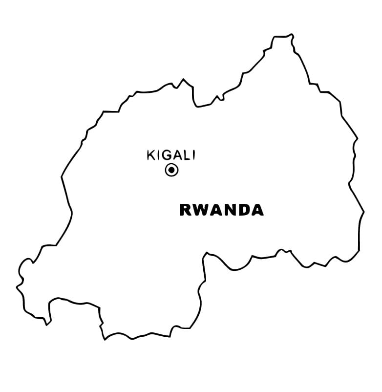 Dessin à colorier: Rwanda (Géographie et Lieux) #191717 - Coloriages à Imprimer Gratuits