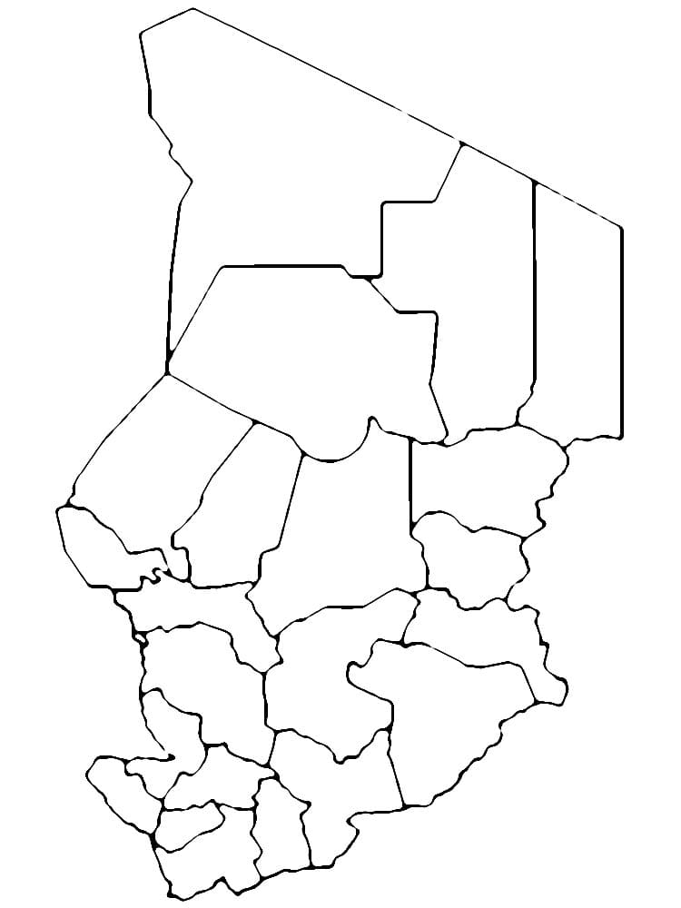 Dessin à colorier: Tchad (Géographie et Lieux) #191678 - Coloriages à Imprimer Gratuits
