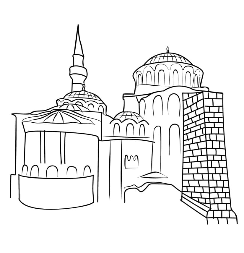 Dessin à colorier: Turquie (Géographie et Lieux) #190561 - Coloriages à Imprimer Gratuits