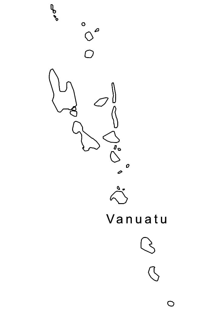 Dessin à colorier: Vanuatu (Géographie et Lieux) #191734 - Coloriages à Imprimer Gratuits