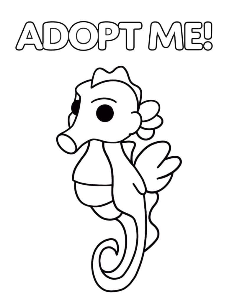 Coloriage Adopt Me #174388 à imprimer gratuitement, extrait de la collection Jeux Vidéos