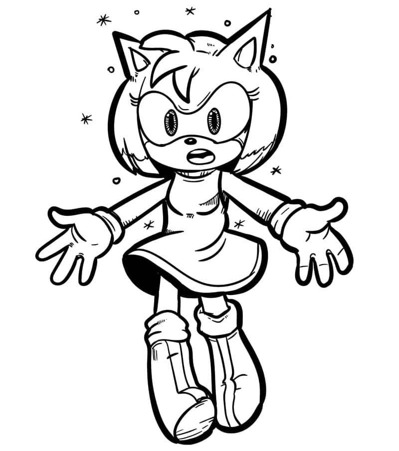 Illustration au trait Amy Rose #184222 de la collection Jeux Vidéos à colorier gratuitement Illustration au trait Amy Rose #184222 de la collection Jeux Vidéos à colorier gratuitement
