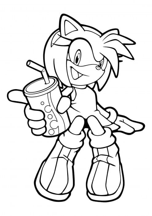 Joli coloriage Amy Rose #184231 de la collection Jeux Vidéos, prêt à imprimer pour petits et grands Joli coloriage Amy Rose #184231 de la collection Jeux Vidéos, prêt à imprimer pour petits et grands