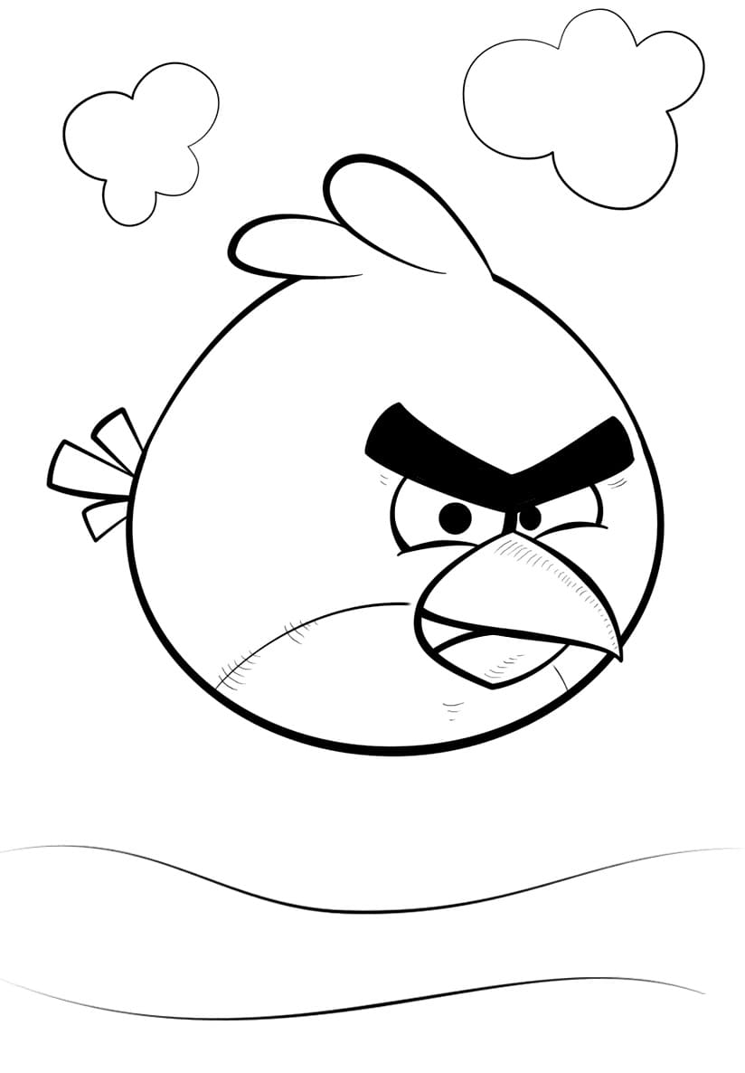 Coloriage gratuit Angry Birds #195706 de la collection Jeux Vidéos à imprimer