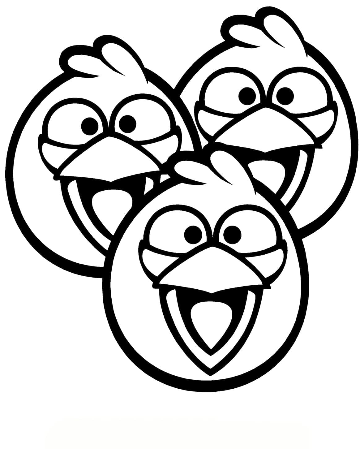 Coloriage gratuit Angry Birds #195712 de la collection Jeux Vidéos à imprimer