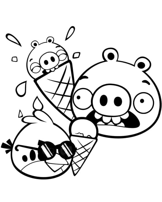 Coloriage gratuit Angry Birds #195726 de la collection Jeux Vidéos à imprimer