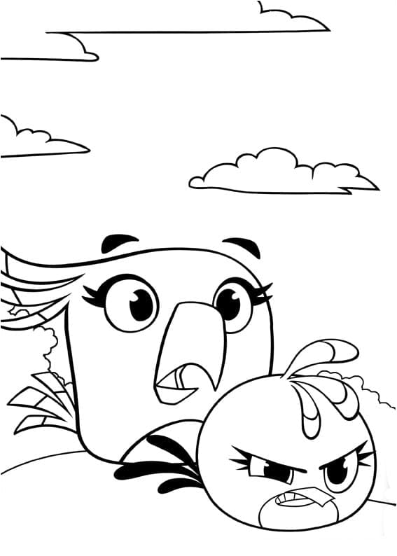 Coloriage gratuit Angry Birds #195737 de la collection Jeux Vidéos à imprimer