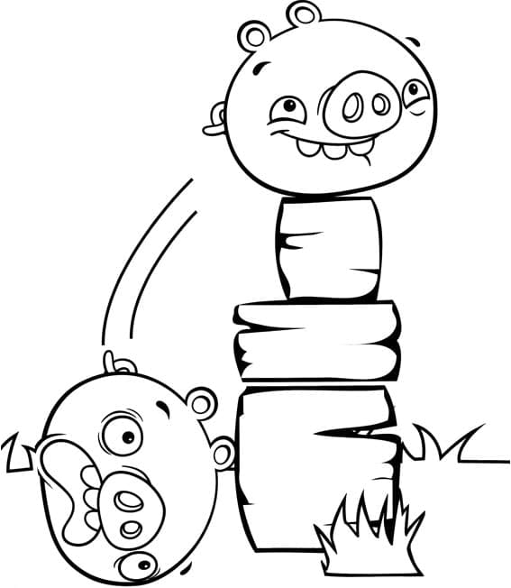 Coloriage gratuit Angry Birds #195743 de la collection Jeux Vidéos à imprimer