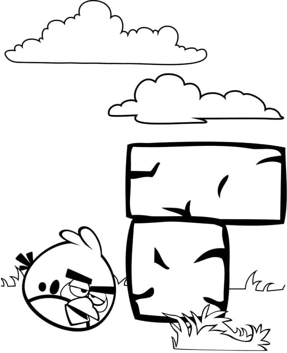 Coloriage gratuit Angry Birds #195746 de la collection Jeux Vidéos à imprimer