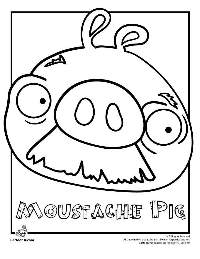 Coloriage gratuit Angry Birds #25019 de la collection Jeux Vidéos à imprimer