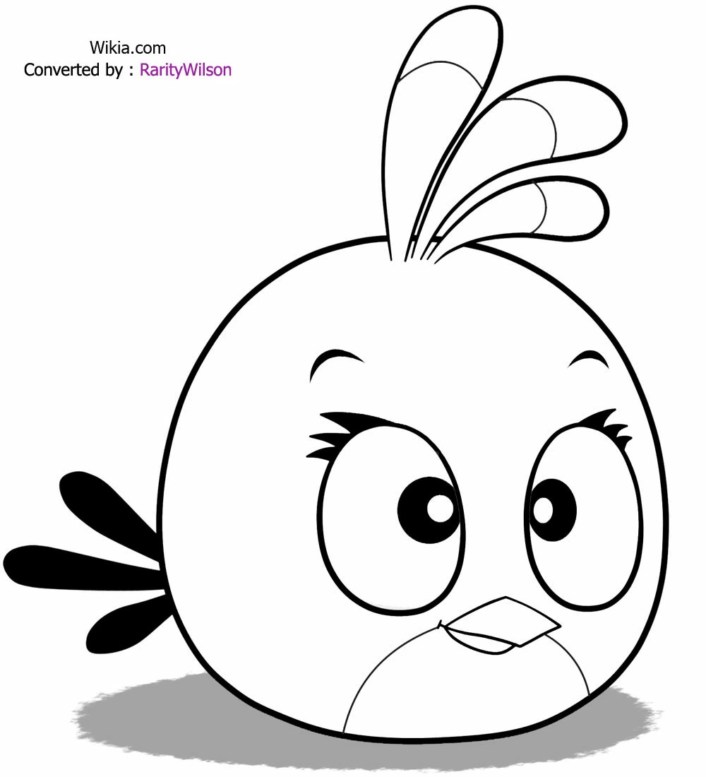 Dessin à colorier: Angry Birds (Jeux Vidéos) #25022 - Coloriages à Imprimer Gratuits