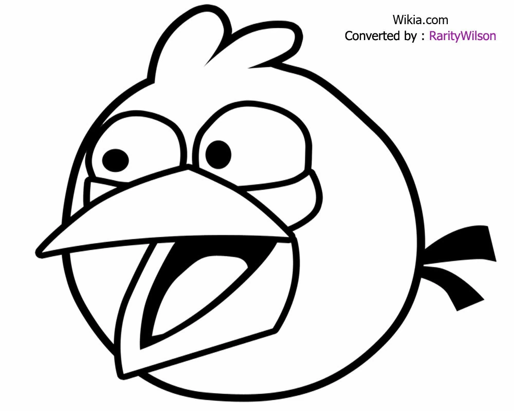 Dessin à colorier: Angry Birds (Jeux Vidéos) #25027 - Coloriages à Imprimer Gratuits