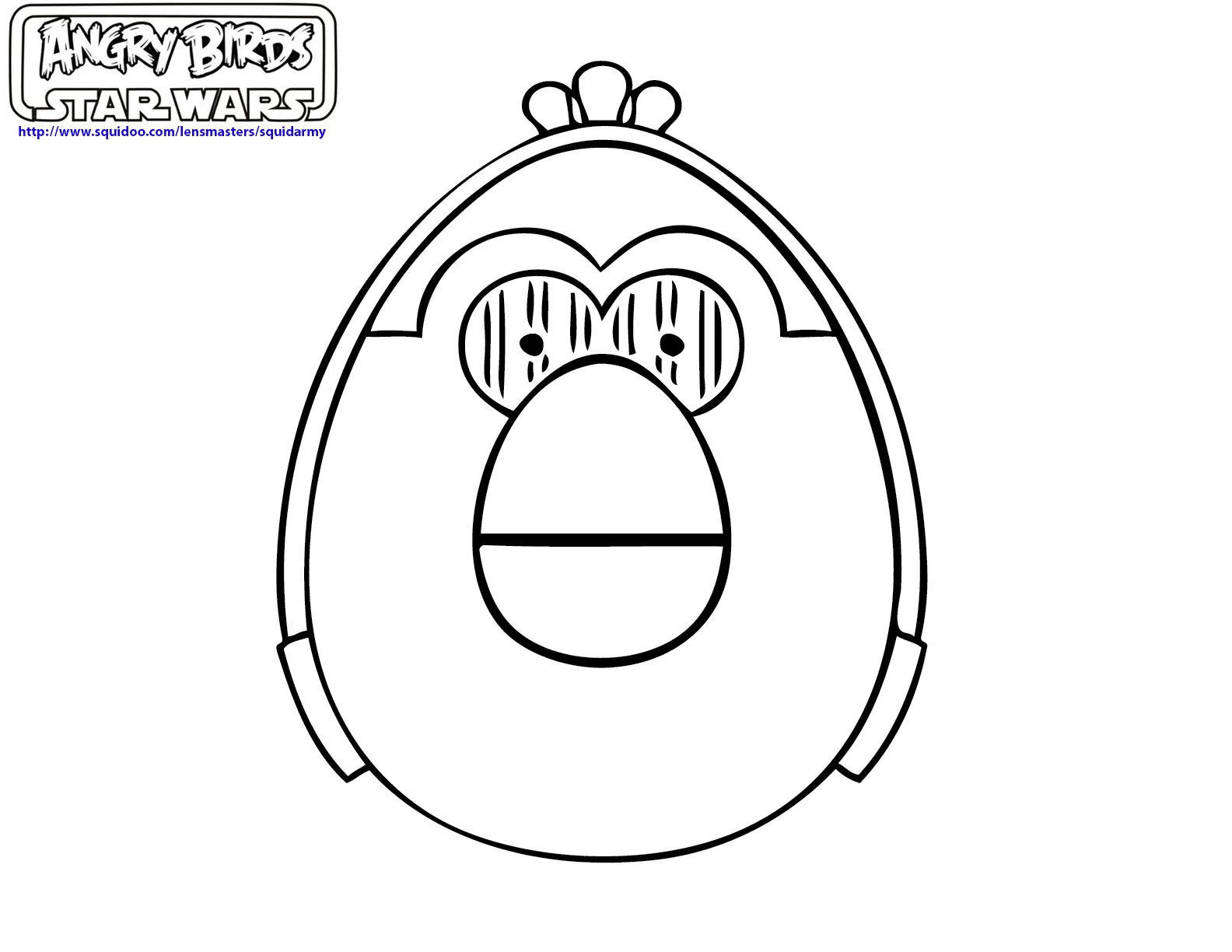 Coloriage gratuit Angry Birds #25048 de la collection Jeux Vidéos à imprimer
