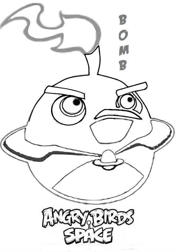 Coloriage gratuit Angry Birds #25101 de la collection Jeux Vidéos à imprimer