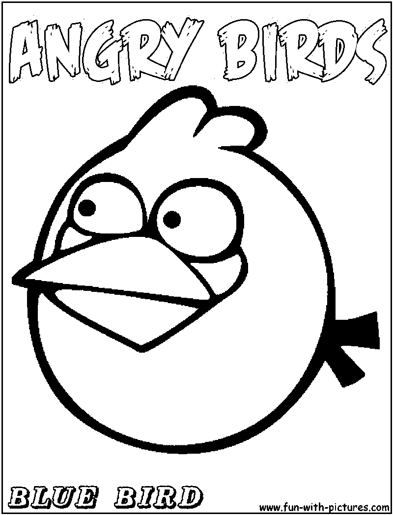 Coloriage gratuit Angry Birds #25113 de la collection Jeux Vidéos à imprimer
