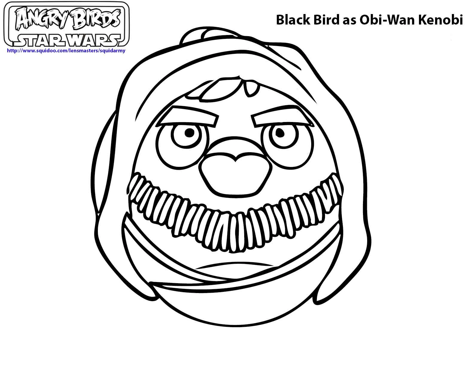 Coloriage gratuit Angry Birds #25115 de la collection Jeux Vidéos à imprimer