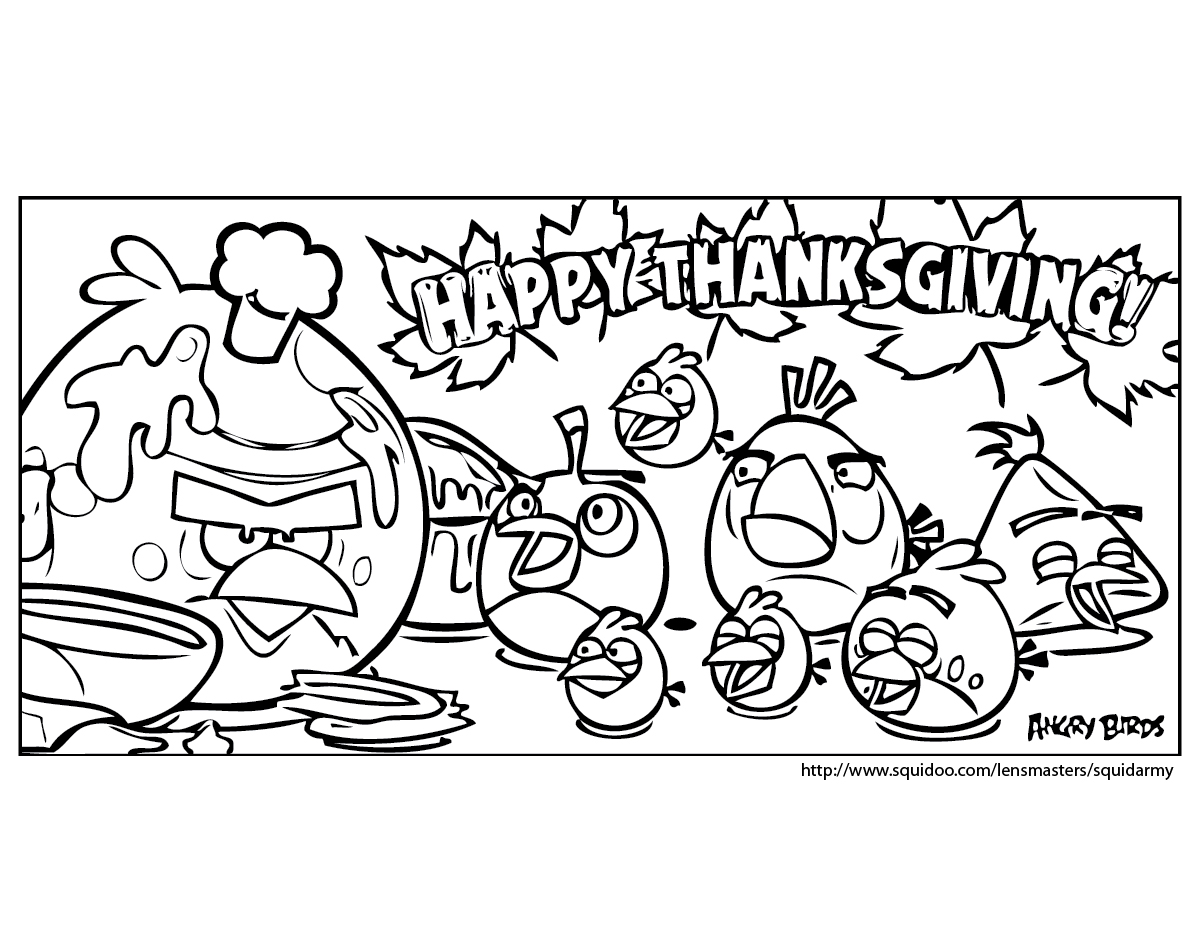 Coloriage gratuit Angry Birds #25147 de la collection Jeux Vidéos à imprimer