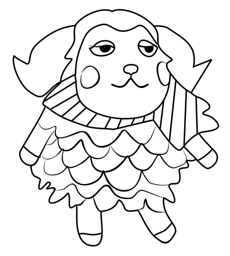 Dessin Animal Crossing #179126 à colorier de la série Jeux Vidéos, gratuit à télécharger et imprimer