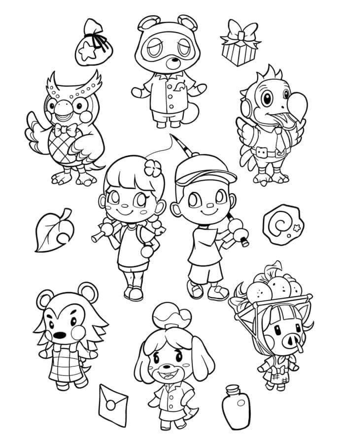 Dessin Animal Crossing #179145 à colorier de la série Jeux Vidéos, gratuit à télécharger et imprimer Dessin Animal Crossing #179145 à colorier de la série Jeux Vidéos, gratuit à télécharger et imprimer